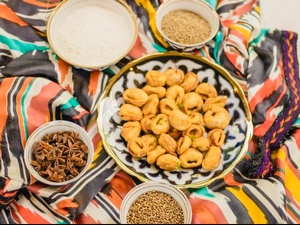 Чучвара жареные